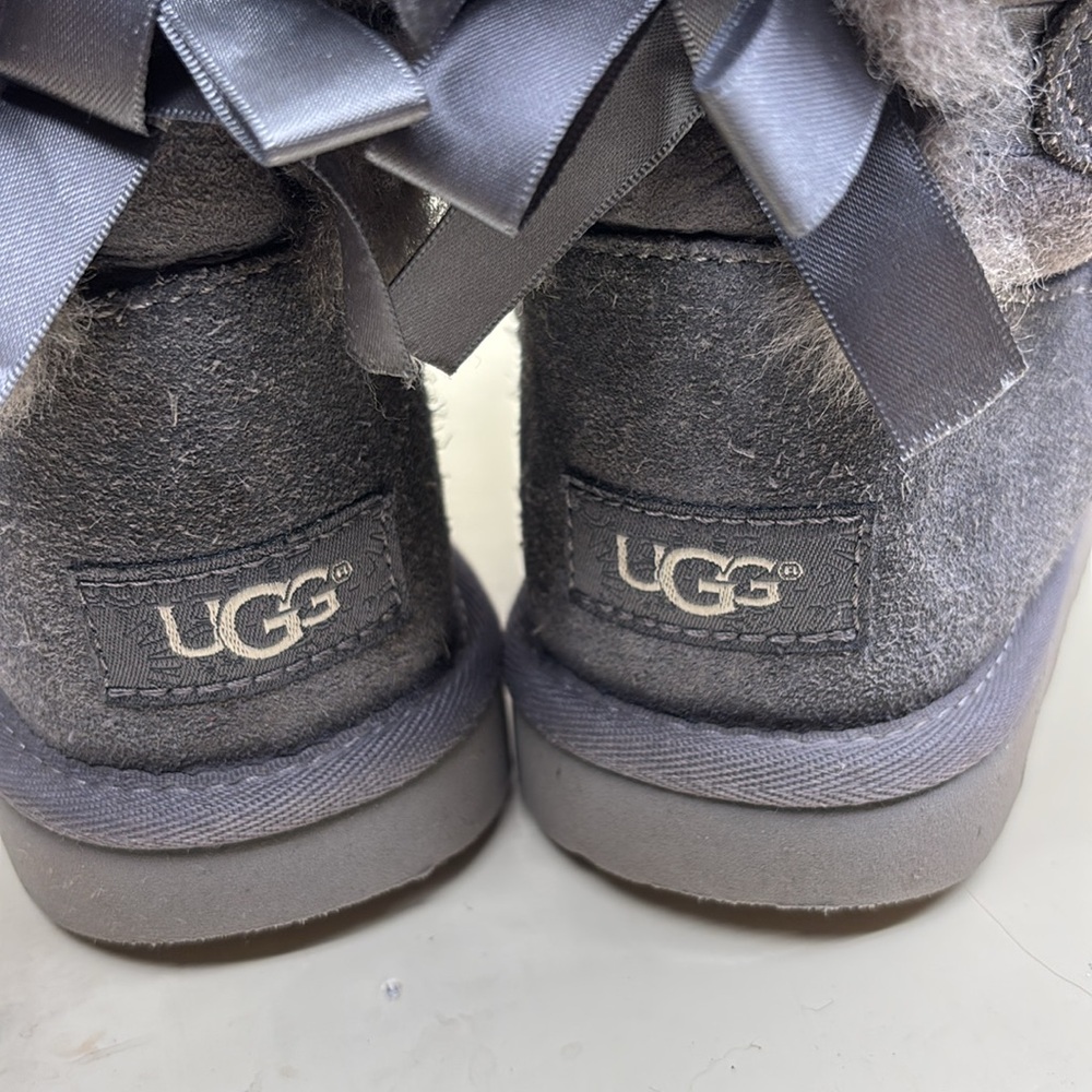 Gray Shearling Lined Boots Ugg Leather Boots Ugg … - image 7